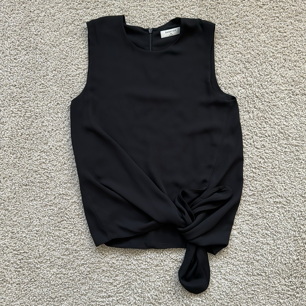 Babaton Black Tied Tank (XSmall)